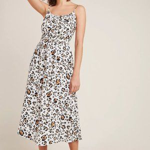 Anthropologie Corey Lynn Calter Arabella leopard animal print dress